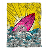 Soft and cozy Surfing 5 32 Duvet Cover featuring elegant surf motifs, perfect for a stylish and comfortable night's sleep.